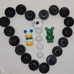 چشم عروسک پیچی ۹ (۲۶میلیمتر) (۲۰۰ عددی)