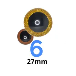 چشم عروسک لیزری ۶ (۲۷میلیمتر) (۱۰۰عددی)