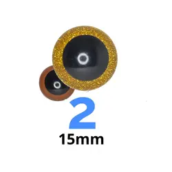 چشم عروسک لیزری ۲ (۱۵میلیمتر) ( عددی)