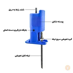 تبدیل دریل به اره (عمودبر و افقی بر)