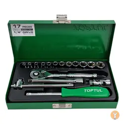 جعبه بکس 17 پارچه هواگیری 1/4 تاپ تول مدل GCAD1701