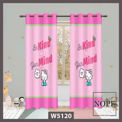 پرده کودک طرح هلو کیتی کد W5120
