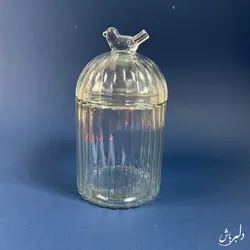 بانک حبوبات شیشه ای کوچک