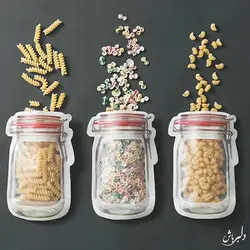 کیسه حبوبات زیپی بزرگ