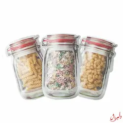 کیسه حبوبات زیپی بزرگ