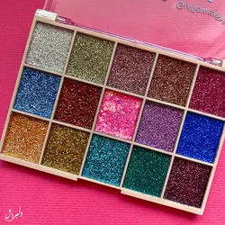 پالت سایه گلیتر ۱۵ رنگ 1