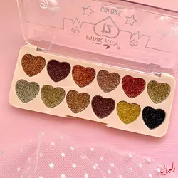 پالت سایه گلیتر قلبی ۱