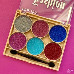 پالت گلیتر ۶ عددی دایره 4