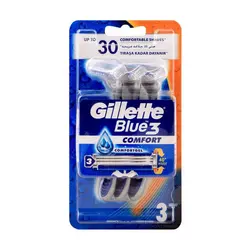 تیغ اصلاح ژیلت Gillette مدل بلو تری Blue 3 بسته 3 عددی