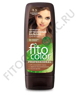 مومیایی کردن موهای رنگ شده طبیعی سری Fito Color Professional، رنگ شاه بلوطی طلایی