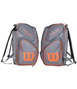 کوله تنیس ویلسون Tour V Backpack Large Grey/Orange