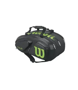 ساک تنیس ویلسون Tour V 15 Pack Black/lime