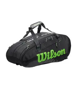 ساک تنیس ویلسون Super Tour 3 Comp Bag Black/Green