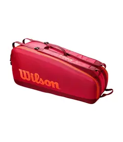 ساک تنیس ویلسون Tour 6 Pack Maroon