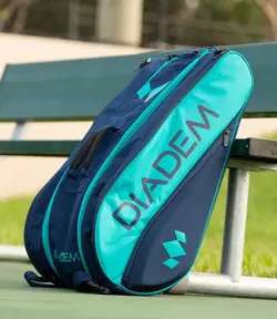 ساک تنیس دایادم Diadem Tour 12 Pack Elevate Bag Teal/Navy
