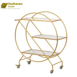 ترولی خانگی فلزی استیل مدل تیریژه