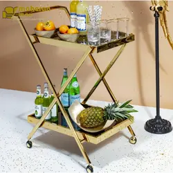 ترولی پذیرایی فلزی استیل مدل هلکو