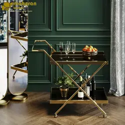 ترولی پذیرایی فلزی استیل مدل هلکو