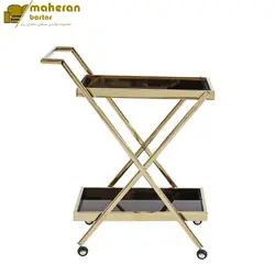 ترولی پذیرایی فلزی استیل مدل هلکو