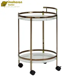 ترولی پذیرایی فلزی استیل مدل ژینار