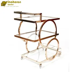 ترولی پذیرایی فلزی استیل مدل ژاویا