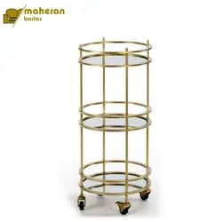 ترولی پذیرایی فلزی استیل مدل ربین