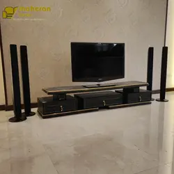 میز تلویزیون چوبی ام دی افی طرح صدف