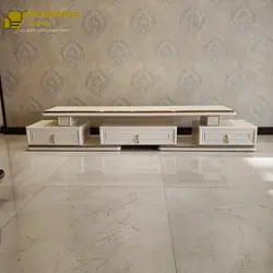 میز تلویزیون چوبی ام دی افی طرح صدف