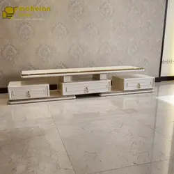 میز تلویزیون چوبی ام دی افی طرح صدف