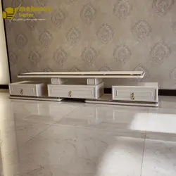 میز تلویزیون چوبی ام دی افی طرح صدف