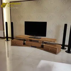 میز تلویزیون چوبی ام دی افی طرح صدف