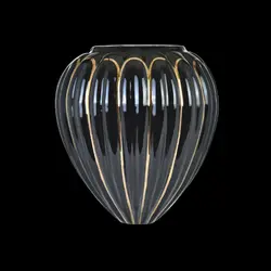 ستون راه راه خمره ای مشکی