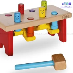 اسباب بازی میخ و چکش چوبی chista | آرتی کالا
