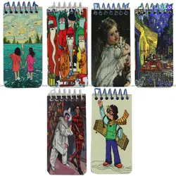 دفترچه یادداشت سیمی برگه نخودی مستطیلی FATIMA | آرتی کالا