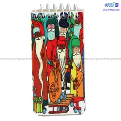 دفترچه یادداشت سیمی برگه نخودی مستطیلی FATIMA | آرتی کالا