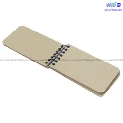 دفترچه یادداشت سیمی برگه نخودی مستطیلی FATIMA | آرتی کالا