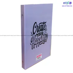 دفتر کلاسوری 26 حلقه 100 برگ مدل HERO طرح دختر بهاری | آرتی کالا