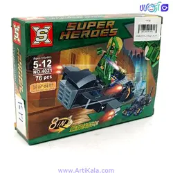لگو 78 قطعه جت سوپر من مدل 4021 - لگو سوپرمن قهرمانان| آرتی کالا