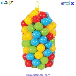 توپ پلاستیکی استخر بسته 25 عددی - توپ توری - توپ استخر | آرتی کالا