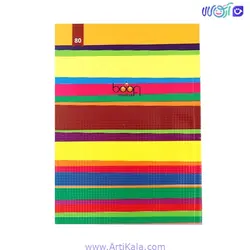 دفتر مشق 80 برگ بوفی برگه نخودی