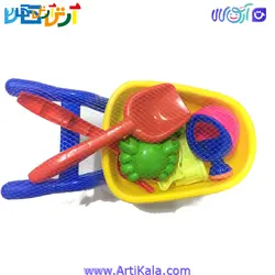 فرغون اسباب بازی با لوازم شن بازی | فروشگاه اینترنتی آرتی کالا