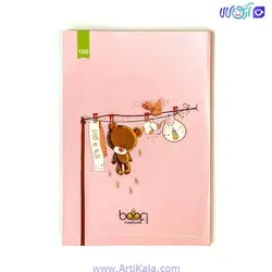 دفتر 100 برگ مشق بوفی برگه نخودی | آرتی کالا