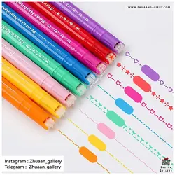 ماژیک رولی و هایلایتر LINE SHAPED طرح دار