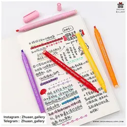 ماژیک رولی و هایلایتر LINE SHAPED طرح دار