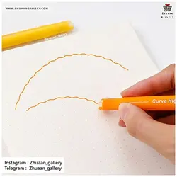 ماژیک رولی و هایلایتر LINE SHAPED طرح دار