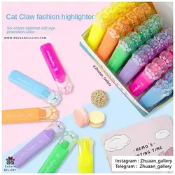 ماژیک هایلایتر Cat Claw طرح پنجه گربه