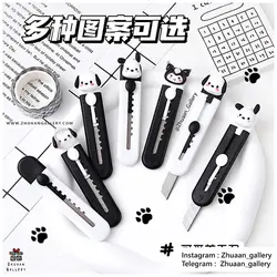 کاتر Kawaii BW سیاه و سفید فانتزی