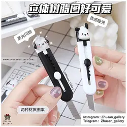 کاتر Kawaii BW سیاه و سفید فانتزی