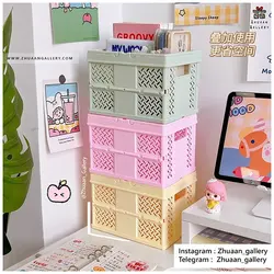 باکس ارگانایزر تاشو Tote Box پاستلی رومیزی