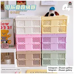 باکس ارگانایزر تاشو Tote Box پاستلی رومیزی